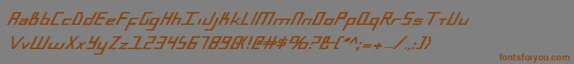 BlueJulyExtrabold Font – Brown Fonts on Gray Background