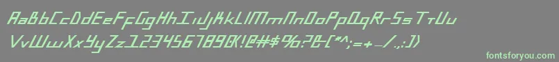 BlueJulyExtrabold Font – Green Fonts on Gray Background