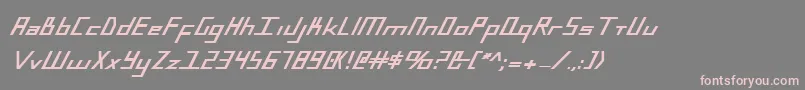 BlueJulyExtrabold Font – Pink Fonts on Gray Background