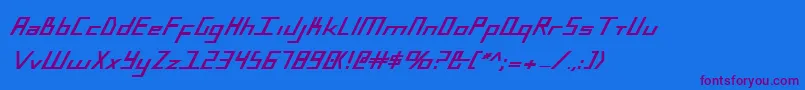 BlueJulyExtrabold Font – Purple Fonts on Blue Background