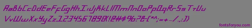 BlueJulyExtrabold Font – Purple Fonts on Gray Background