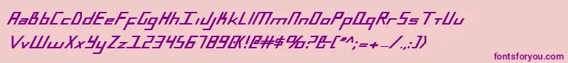 BlueJulyExtrabold Font – Purple Fonts on Pink Background