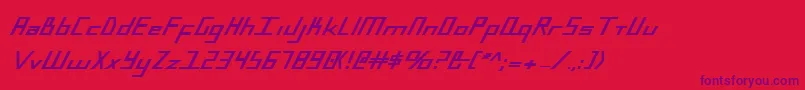 BlueJulyExtrabold Font – Purple Fonts on Red Background