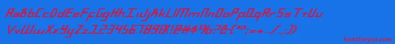 BlueJulyExtrabold Font – Red Fonts on Blue Background