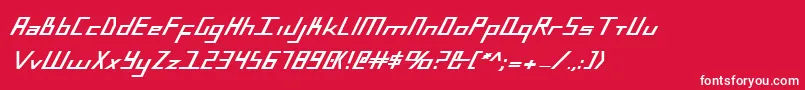 BlueJulyExtrabold Font – White Fonts on Red Background