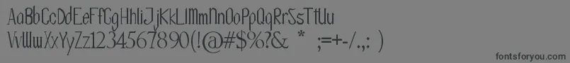 fuente OlissipoScript – Fuentes Negras Sobre Fondo Gris