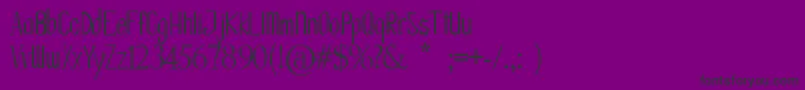 fuente OlissipoScript – Fuentes Negras Sobre Fondo Morado