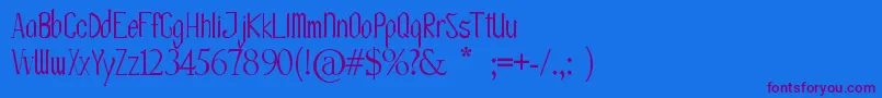 Подробнее о шрифте OlissipoScript Шрифт OlissipoScript – фиолетовые шрифты на синем фоне