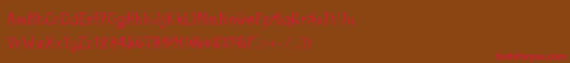 Copacabana Font – Red Fonts on Brown Background