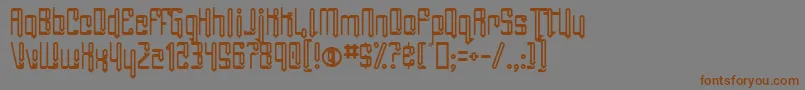 AngieGroovin Font – Brown Fonts on Gray Background