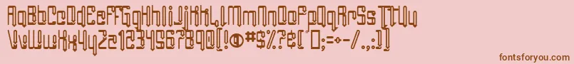 AngieGroovin Font – Brown Fonts on Pink Background