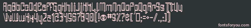 Шрифт AngieGroovin – розовые шрифты на чёрном фоне