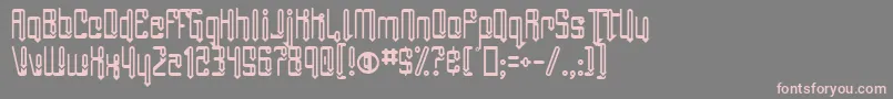 フォントAngieGroovin – 灰色の背景にピンクのフォント