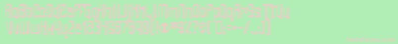 AngieGroovin Font – Pink Fonts on Green Background