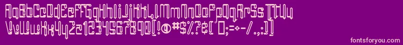 AngieGroovin Font – Pink Fonts on Purple Background