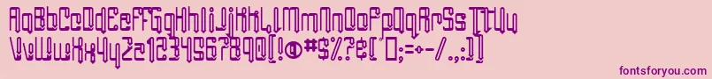 AngieGroovin Font – Purple Fonts on Pink Background