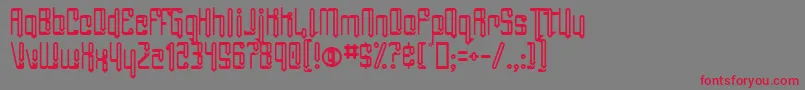 AngieGroovin Font – Red Fonts on Gray Background
