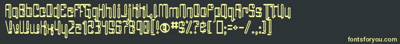 AngieGroovin Font – Yellow Fonts on Black Background