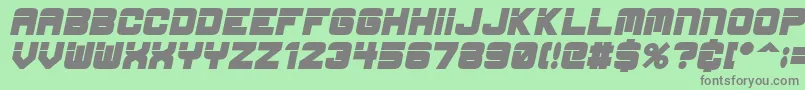 フォントEspBdit – 緑の背景に灰色の文字