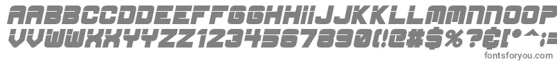 フォントEspBdit – 白い背景に灰色の文字