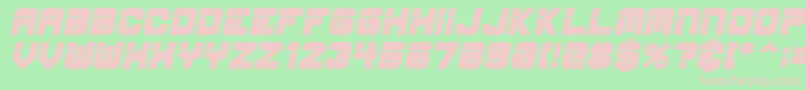 EspBdit-fontti – vaaleanpunaiset fontit vihreällä taustalla