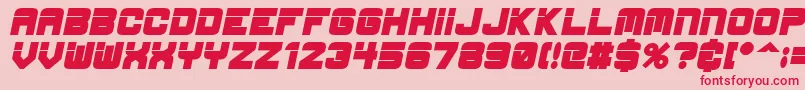 EspBdit Font – Red Fonts on Pink Background