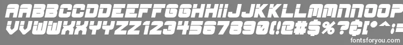 フォントEspBdit – 灰色の背景に白い文字