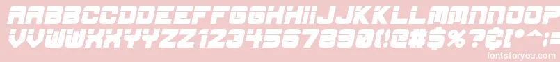 EspBdit-fontti – valkoiset fontit vaaleanpunaisella taustalla