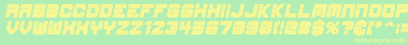Шрифт EspBdit – жёлтые шрифты на зелёном фоне