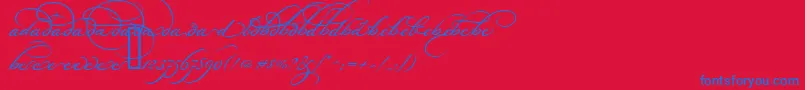 fuente BickhamScriptAltOne – Fuentes Azules Sobre Fondo Rojo
