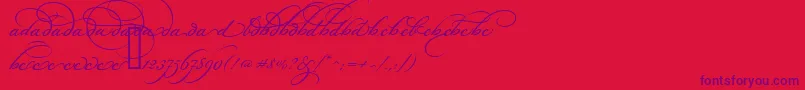 fuente BickhamScriptAltOne – Fuentes Moradas Sobre Fondo Rojo