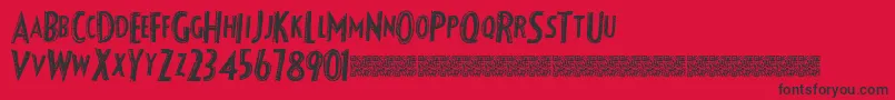 Fancyshadow Font – Black Fonts on Red Background