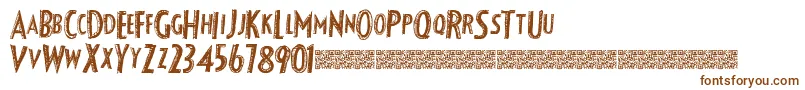 Fancyshadow Font – Brown Fonts on White Background