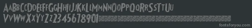 Fancyshadow Font – Gray Fonts on Black Background