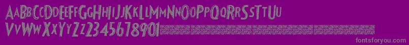 Шрифт Fancyshadow – серые шрифты на фиолетовом фоне