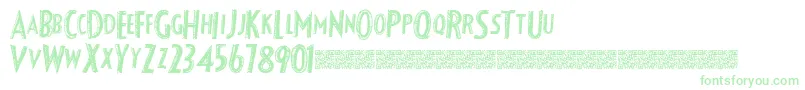 Fancyshadow Font – Green Fonts on White Background