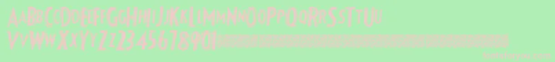 Fancyshadow Font – Pink Fonts on Green Background