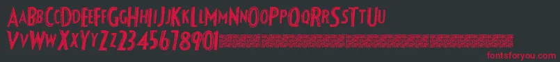 Fancyshadow Font – Red Fonts on Black Background