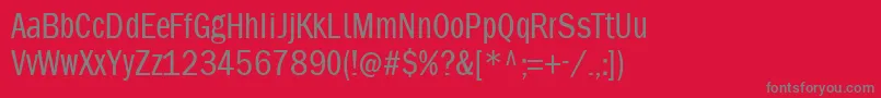 Phonebookfont Font – Gray Fonts on Red Background