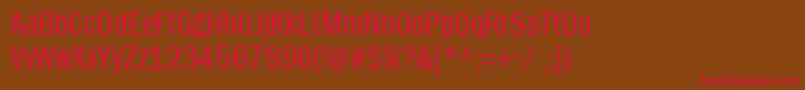 Phonebookfont Font – Red Fonts on Brown Background