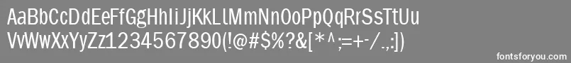 Phonebookfont Font – White Fonts on Gray Background