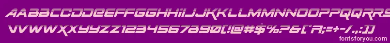 Spacerangerhalfital Font – Pink Fonts on Purple Background