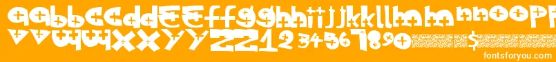 Specialexit Font – White Fonts on Orange Background