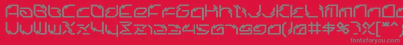 Ltr06.Artcore-Schriftart – Graue Schriften auf rotem Hintergrund