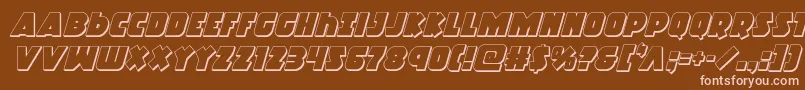 Racketsquad3Dital Font – Pink Fonts on Brown Background