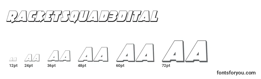 Racketsquad3Dital Font Sizes