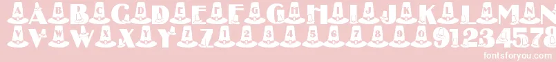 LmsPuritanPartyHats Font – White Fonts on Pink Background