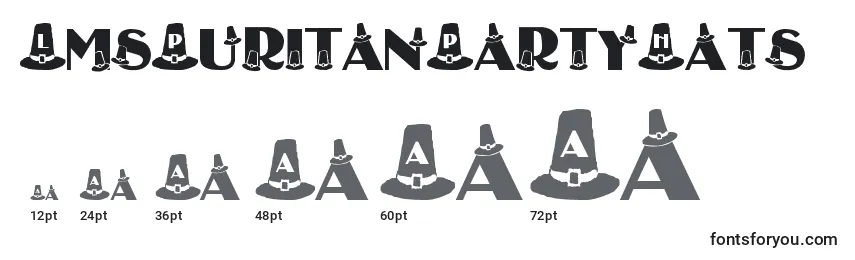 LmsPuritanPartyHats Font Sizes