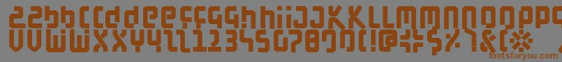 BauahausBlack Font – Brown Fonts on Gray Background
