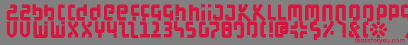 Шрифт BauahausBlack – красные шрифты на сером фоне